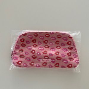 BENEFIT COSMETICS | WoW Lip Makeup Bag Pink New with Tags